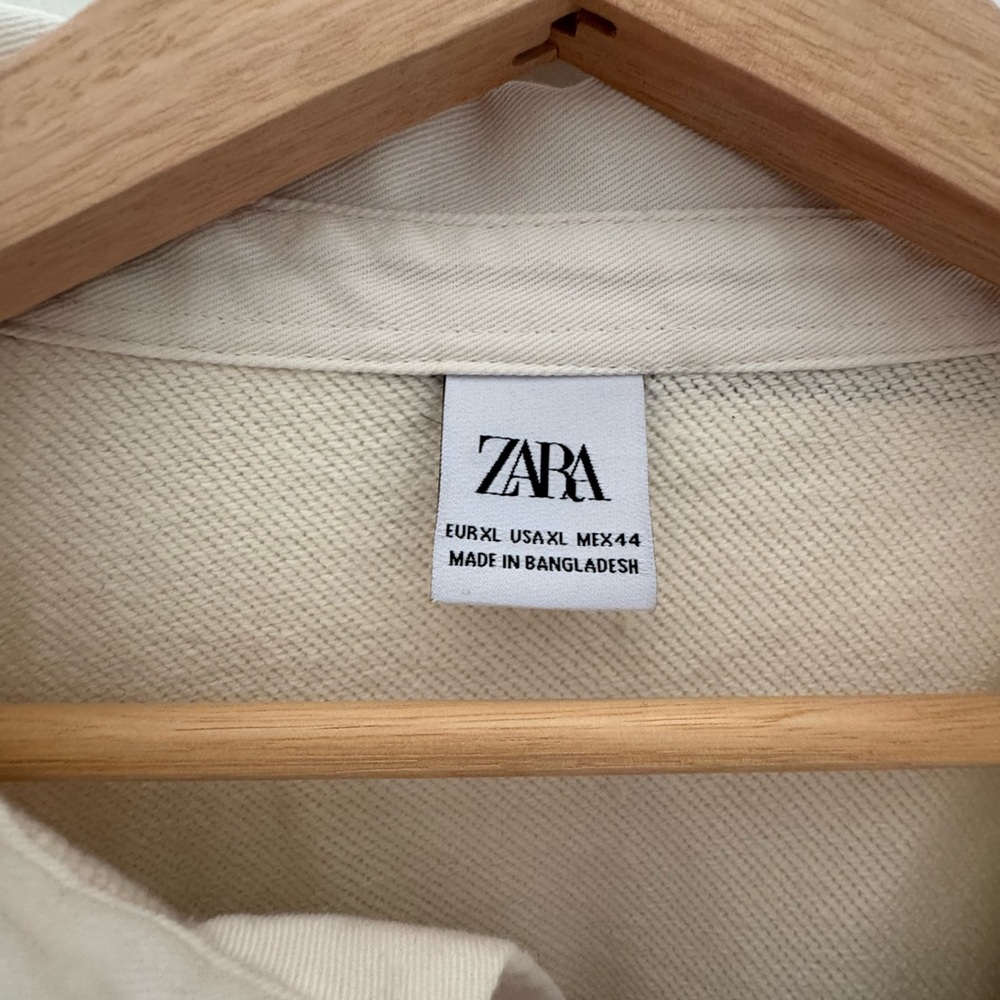Zara XL long sleeve Navy and White Striped Rugby Polo - Picture 3 of 7